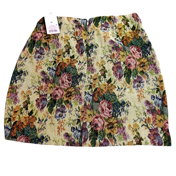 Wild Fable Coquette Romantic Floral Garden Mini Jacquard Tapestry Y2K Miniskirt - Picture 14 of 14